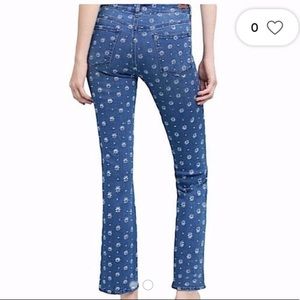 Anthropologie Pilcro and the Letterpress High Rise Bootcut Embroidered Jeans